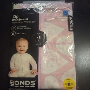 Bonds Light Pink Zip Wondersuit for Kids Size 3